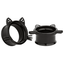 Ear Stretch Piercing Jewelry with Cat Design Body Jewelry yang yang li 6mm Black
