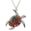 Enamel Turtle Necklaces for Women Pendant Necklaces Bonsny Official Store Pattern C