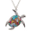 Enamel Turtle Necklaces for Women Pendant Necklaces Bonsny Official Store Pattern E