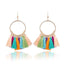 Ethnic Circle Fringed Tassel Earrings Drop Earrings Shine Lives Store Colorful