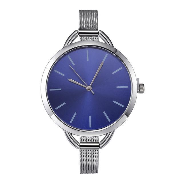 European Style Stainless Steel Elegant Watch Women's Watches bgg whloesale&retail store Blue