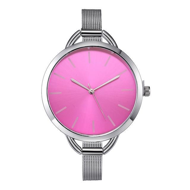European Style Stainless Steel Elegant Watch Women's Watches bgg whloesale&retail store Purple