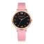 Fashion Casual Rose Gold Simple Leather Women’s Dress Watch Women's Watches 77 Queens Store Pink Rose Gold