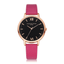 Fashion Casual Rose Gold Simple Leather Women’s Dress Watch Women's Watches 77 Queens Store Rose Red Rose Gold