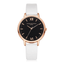 Fashion Casual Rose Gold Simple Leather Women’s Dress Watch Women's Watches 77 Queens Store White Rose Gold