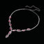 Fashion Leaf Pink Crystal Jewelry Sets Bridal Jewelry Sets Loving You Wedding Store