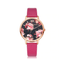 Fashion Leather Strap Rose Gold Women’s Dress Watch Women's Watches 77 Queens Store
