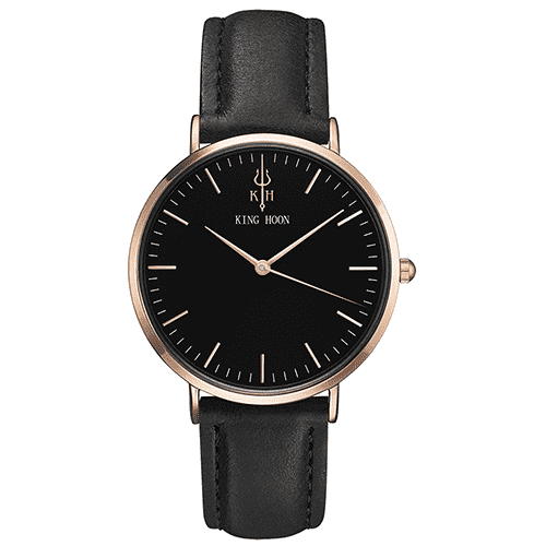 Fashion Luxury Steel Mesh Ultra Thin Dress Watch For Women Women's Watches KING HOON factory Store BLACK ROSE BLACK