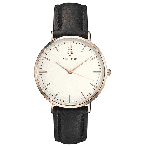 Fashion Luxury Steel Mesh Ultra Thin Dress Watch For Women Women's Watches KING HOON factory Store BLACK ROSE WHITE