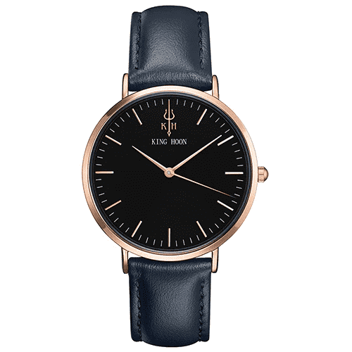 Fashion Luxury Steel Mesh Ultra Thin Dress Watch For Women Women's Watches KING HOON factory Store BLUE ROSE BLACK