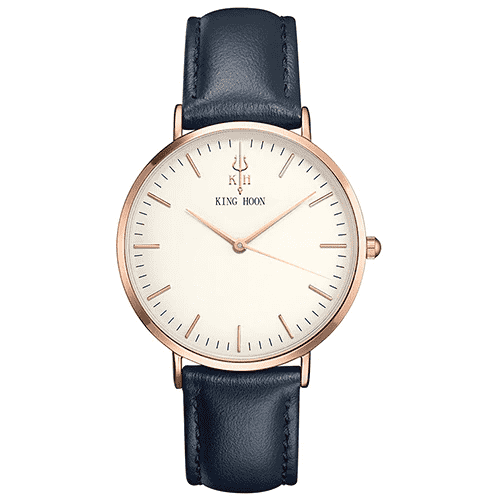 Fashion Luxury Steel Mesh Ultra Thin Dress Watch For Women Women's Watches KING HOON factory Store BLUE ROSE WHITE