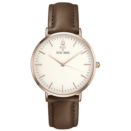 Fashion Luxury Steel Mesh Ultra Thin Dress Watch For Women Women's Watches KING HOON factory Store BROWN ROSE WHITE