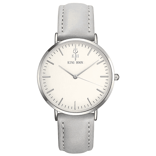 Fashion Luxury Steel Mesh Ultra Thin Dress Watch For Women Women's Watches KING HOON factory Store GAY SILVER WHITE