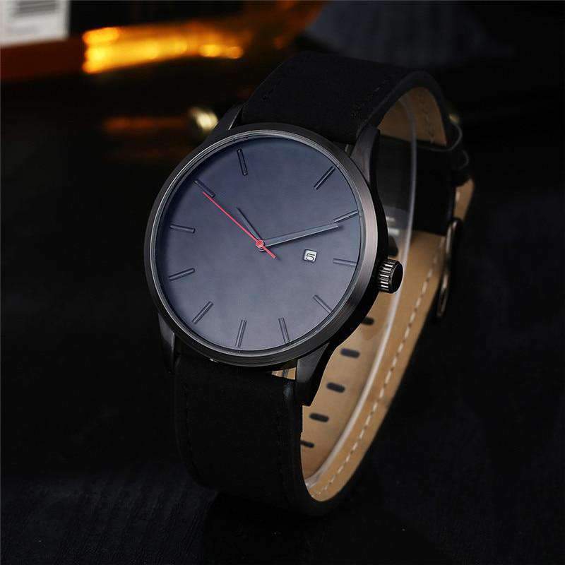 Fashion Military Leather Strap Quartz Watch For Men Quartz Watches Love watch. Store