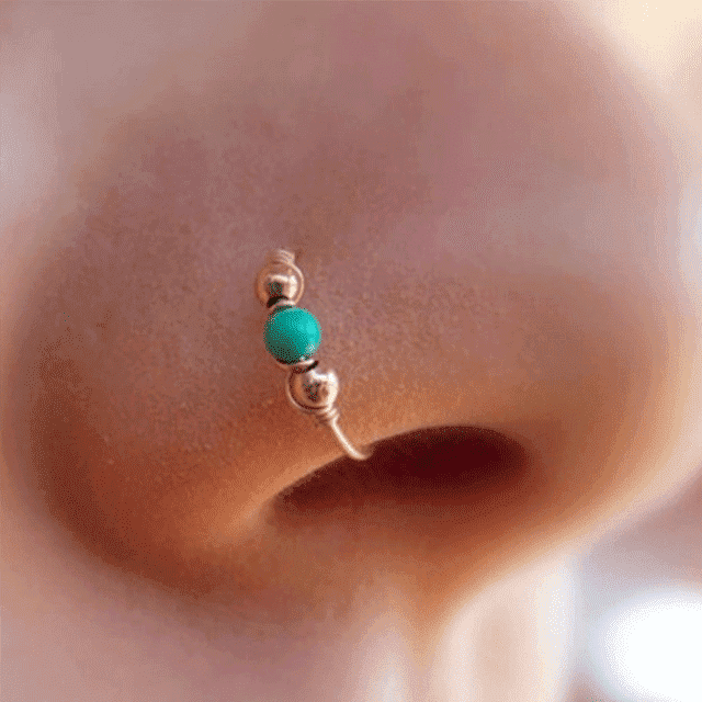 Fashion Retro Round Beads Nose Body Jewelry Rings And Studs For Women Body Jewelry Mybic Store