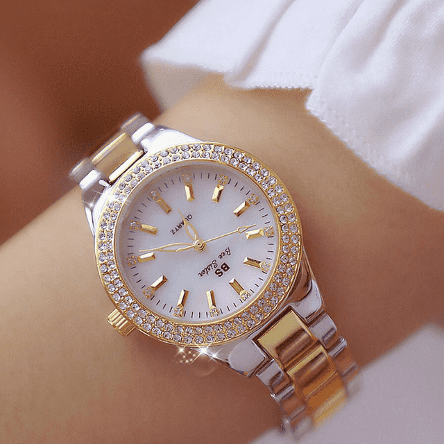 Fashion Rose Gold Crystal Waterproof Women’s Dress Watch Women's Watches Ctime Watch Store Gold silver