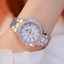 Fashion Rose Gold Crystal Waterproof Women’s Dress Watch Women's Watches Ctime Watch Store silver