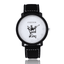 Fashion Sports Leather Band Unisex Anti-shock Lover Watch Lover's Watches jw wristwatches Store King Black white