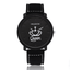 Fashion Sports Leather Band Unisex Anti-shock Lover Watch Lover's Watches jw wristwatches Store Queen Black Black