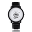 Fashion Sports Leather Band Unisex Anti-shock Lover Watch Lover's Watches jw wristwatches Store Queen Black White