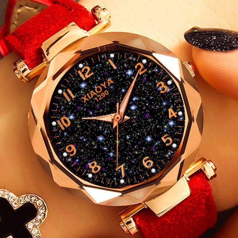 Fashion Star Sky Dial Rose Gold Women's Dress Watch Women's Watches Trendy Watches Store