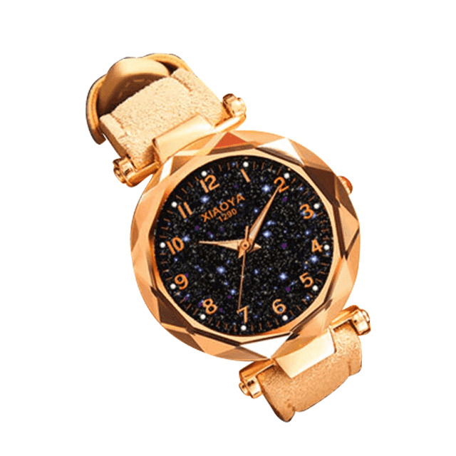 Fashion Star Sky Dial Rose Gold Women's Dress Watch Women's Watches Trendy Watches Store