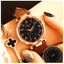 Fashion Star Sky Dial Rose Gold Women's Dress Watch Women's Watches Trendy Watches Store Brown