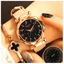 Fashion Star Sky Dial Rose Gold Women's Dress Watch Women's Watches Trendy Watches Store khaki
