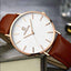 Fashion Ultra Thin Luxury Casual Quartz Watch For Men Quartz Watches True Colors Store Brown