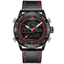 Fashion Waterproof LED Digital Military Men's Quartz Watch Quartz Watches NAVIFORCE Official Store Black Red