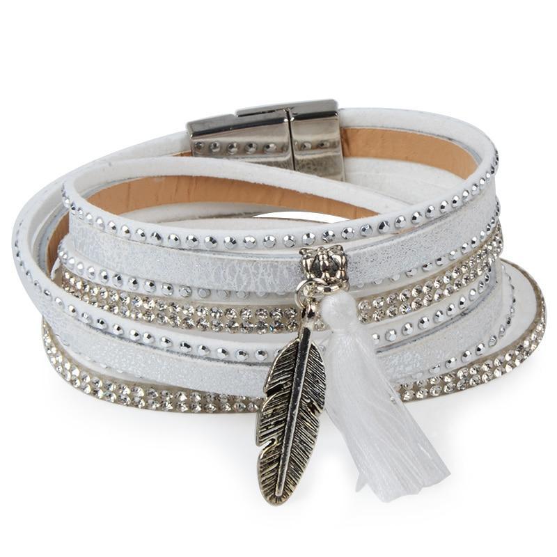 Feather Tree Magnetic Velvet Bracelet Wrap Bracelets Chanfar Official Store