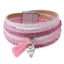 Feather Tree Magnetic Velvet Bracelet Wrap Bracelets Chanfar Official Store pink owl