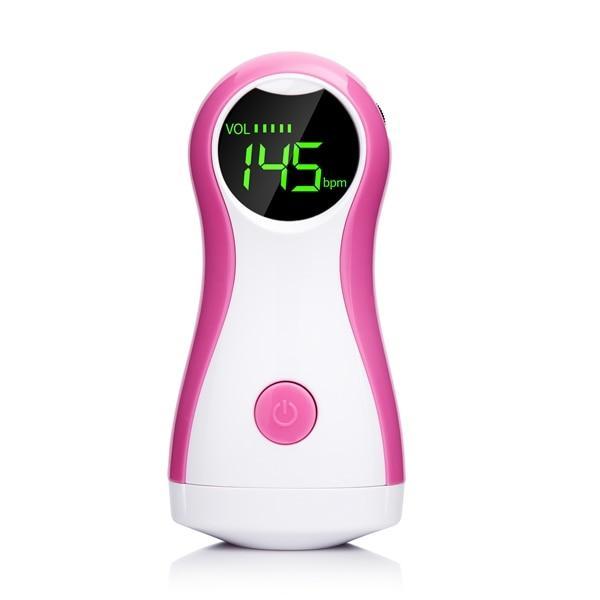 Fetal Doppler Monitor Integrated Earphone with Monitor Blood Pressure yongrow online Store Pink