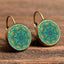 Flower Drop Round Earrings Drop Earrings Crazy Feng Official Store 52