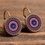 Flower Drop Round Earrings Drop Earrings Crazy Feng Official Store 53