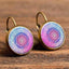 Flower Drop Round Earrings Drop Earrings Crazy Feng Official Store 55