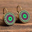 Flower Drop Round Earrings Drop Earrings Crazy Feng Official Store 58