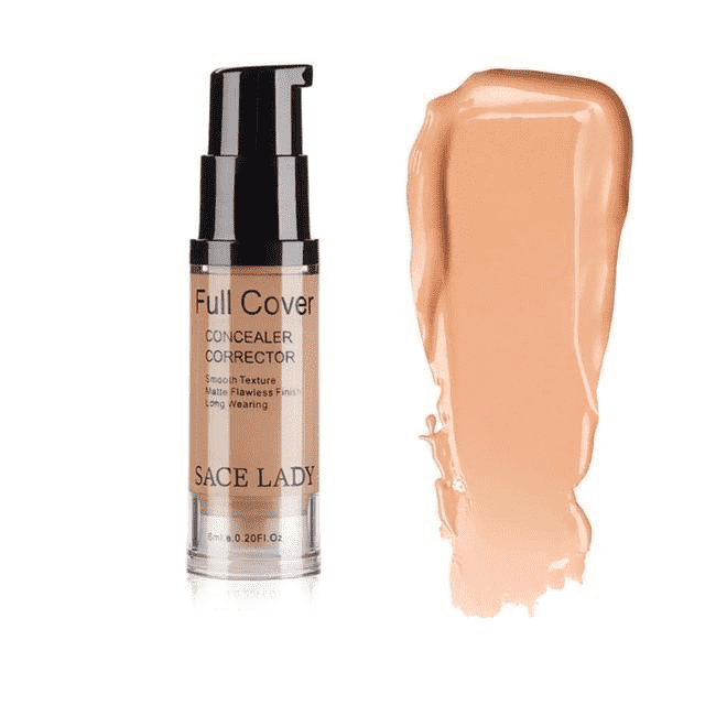 Full Cover Liquid Face Concealer Makeup Base Cosmetic Concealer SACE LADY Official Store 06 Medium Dark