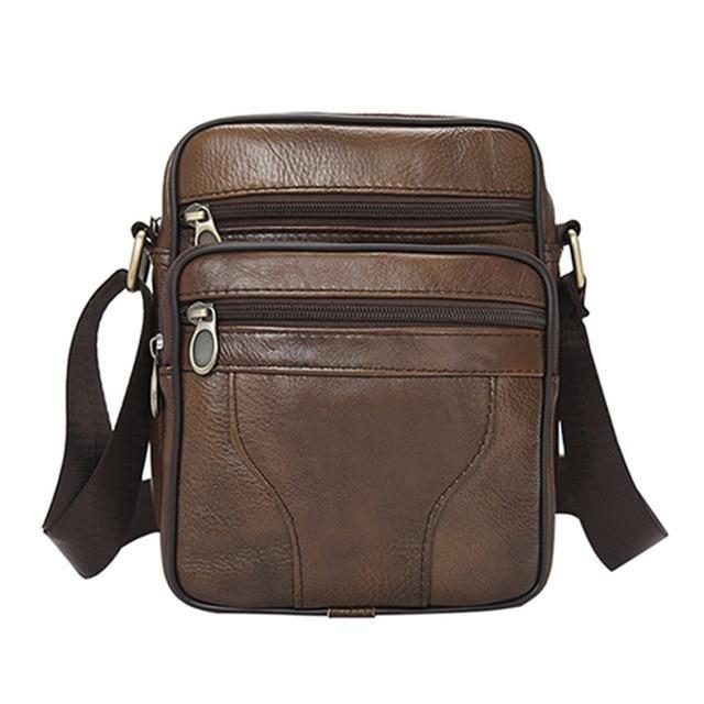 Genuine Cowhide Crossbody Bags Crossbody Bags July's Bag Store Brown