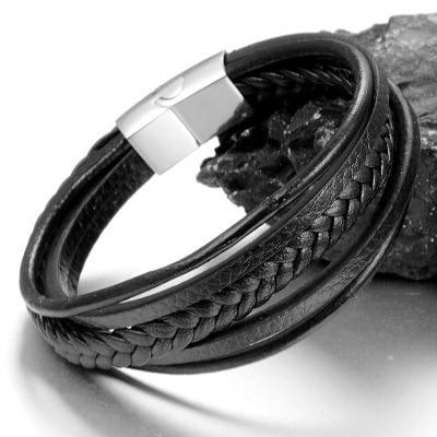 Genuine Leather Bracelet for Men Wrap Bracelets D&D Official Store