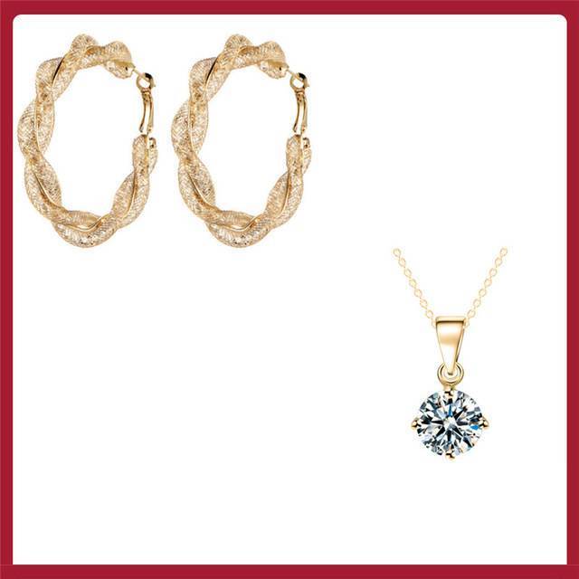 Geometric Circle Hoop Earrings Hoop Earrings 17KM Official Store Cheaper SET6