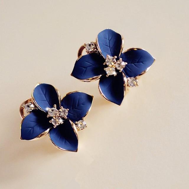 Geometric Crystal Gold Long Earrings Drop Earrings manikay Store E006