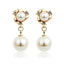 Geometric Crystal Gold Long Earrings Drop Earrings manikay Store E014