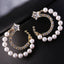 Geometric Crystal Gold Long Earrings Drop Earrings manikay Store E015 White