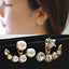 Geometric Crystal Gold Long Earrings Drop Earrings manikay Store E041