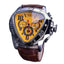 Geometric Triangle Racing Design Automatic Men’s Mechanical Watch Mechanical Watches GMT Yellow
