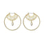 Geometry Round Creole Earrings Hoop Earrings IF ME Official Store EJDY809