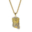 Gold Color Jesus Necklace for Man