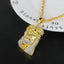 Gold Color Jesus Necklace for Man Pendant Necklaces subeads Store
