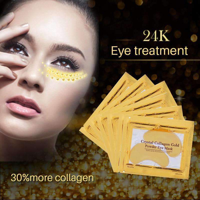 Gold Crystal Collagen Eye Mask for Dark Circles Removal Creams topbest store